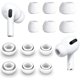 thumbnail image 1 of wonima02 6 Pairs Ear Tips Compatible with AirPods Pro 2nd Gen Earbuds, S/M/L Sizes Silicon Earbud Tips Eargel Replacement Eartips, Compatible with AirPods Pro [White S/M/L], 1 of 1