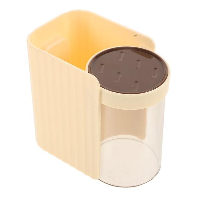 1 Fije el conjunto de taza de enjuague bucal Copa de cepillado de dientes de pared (blanco)