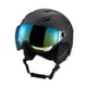 thumbnail image 1 of Casco de nieve, casco de esquí, protección para la cabeza, resistencia a impactos, cómodo para hombres y mujeres, casco de monopatín, casco de esquí Negro 59 a 61cm, 1 of 8