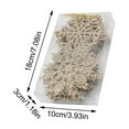 thumbnail image 2 of putnchl Transparent AcrylicSnowflake Flakes- Snowflake String Shop Window Decorations Christmas Ornaments Pendant, 2 of 2