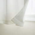 thumbnail image 3 of TOWN & COUNTRY EVERYDAY Lustre Solid Heavyweight Textured Sateen Indoor Curtains, Room Darkening Opacity, Grommet Top, Energy Efficient, 2-Pack Set, 52"x96", Vanilla, 3 of 10