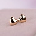 thumbnail image 3 of Ruanlalo 1 Pair Fashion Women Cute Small Heart Charm Ear Stud Earrings Jewelry Xmas Gift Gold, 3 of 6