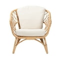 thumbnail image 3 of bali & pari Feya Rattan BOHO Accent Chair, Natural Brown, 3 of 10