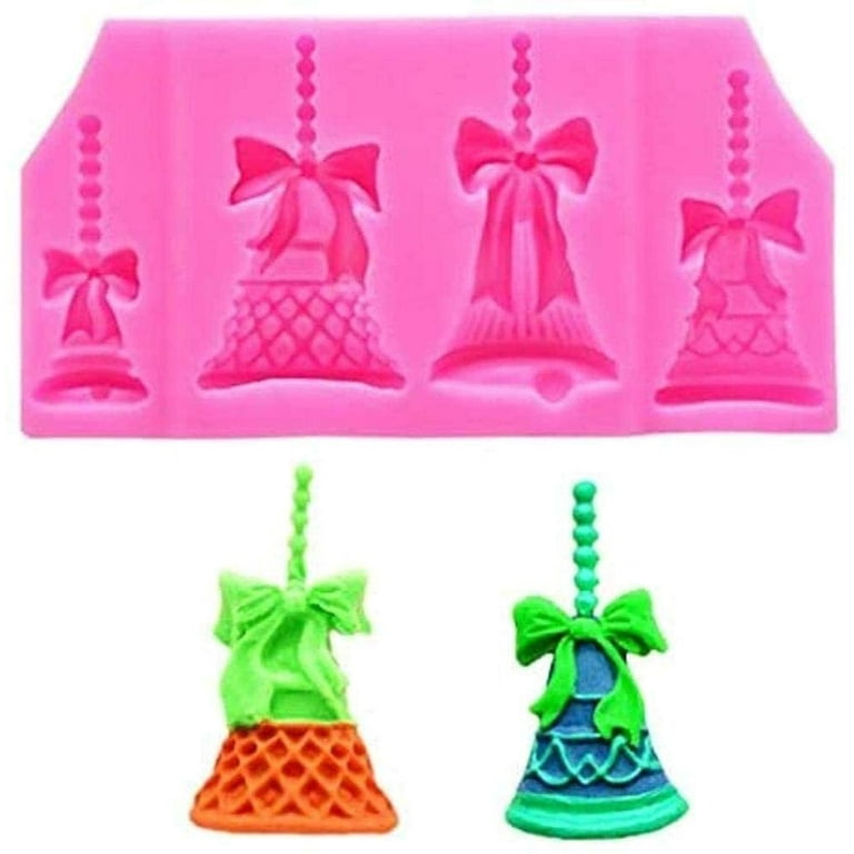 1 Pieces Christmas Bell of Christmas Baking Silicone Mold,6