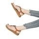 thumbnail image 1 of Zapatos Verano Sandalias Vestir Bohemio Elástico Tobillo Correa Rhinestone para Mujer, 1 of 8