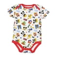 thumbnail image 5 of Disney Mickey Mouse Donald Duck Pluto Newborn Baby Boys 5 Pack Cuddly Bodysuits Newborn to Infant, 5 of 5
