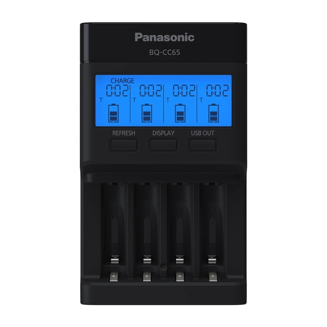 Cargador de baterías Panasonic BQ-CC65AKBBA Super Advanced