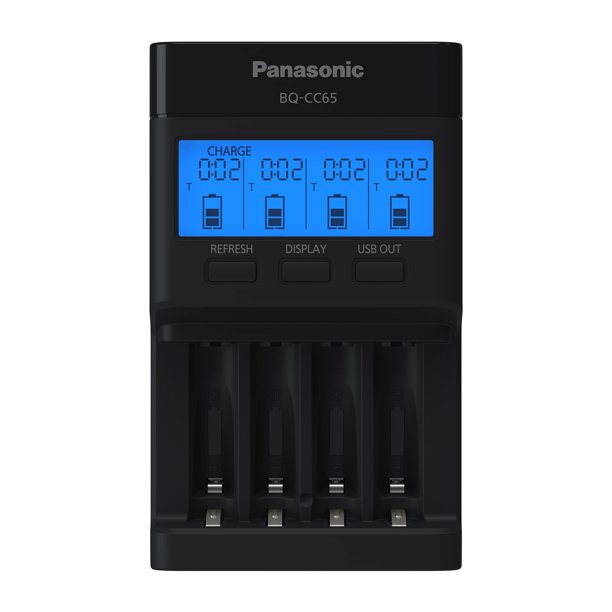 Cargador de baterías Panasonic BQ-CC65AKBBA Super Advanced