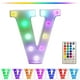 thumbnail image 1 of Letras luminosas LED con control remoto | Decoración con letras para fiestas y eventos en casa | Funciona con pilas o USB | 16 modos de cambio de color, 1 of 8