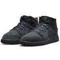 thumbnail image 3 of Little Kid's Jordan 1 Mid SE Craft DK Smoke Grey/Black (FQ7754 001) - 2, 3 of 5