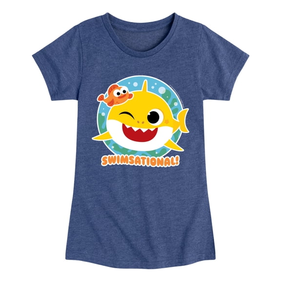 Baby Shark - Swimsational Toddler Girls' Toddler Short Sleeve Graphic T-Shirt