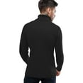 thumbnail image 4 of Daupanzees Mens Slim Fit Turtleneck Sweater Long Sleeve Thermal Shirt Top Autumn Winter Male Knitwear Pullover, 4 of 7