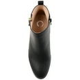 thumbnail image 5 of Journee Womens Ellis Inside Zip Stacked Heel Booties, 5 of 9