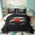 thumbnail image 2 of meiyoeat Cute Kitten Heart Bed Spread Queen,Cartoon Print Queen Coverlet Set,3-Piece,1 Quilt and 2 Pillowcases, 2 of 7