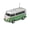 GREEN, variant on WSTER WS-267 Car Portable Bluetooth Speaker with LED AUX USB FM Rechargeable