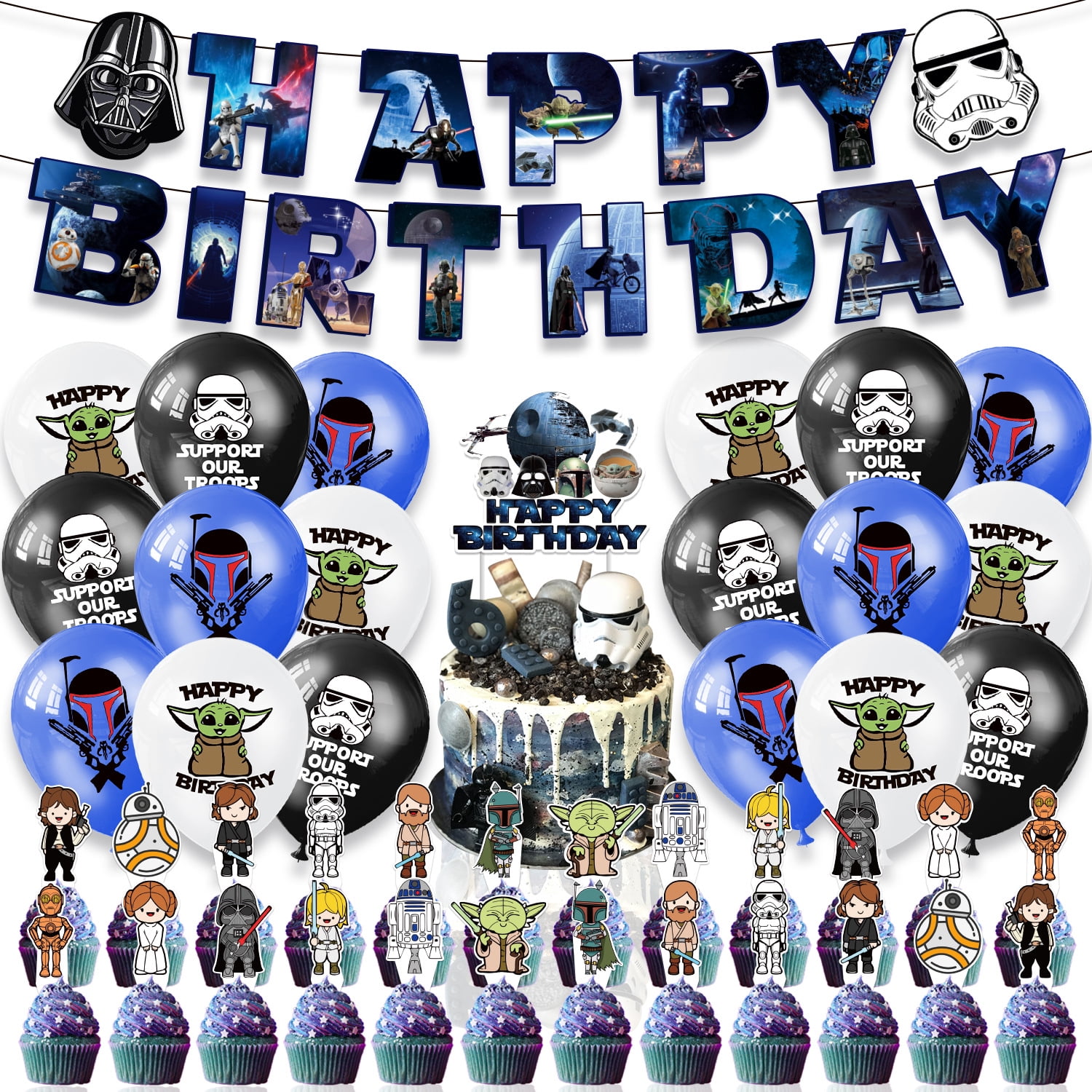 STAR WARS Themed Birthday Party Decorations Party Supplies Include