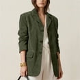 thumbnail image 6 of hlysgo Womens Old Money Aesthetic Jacket Winter Suede Y2K Outerwear Faux Leather Jackets Fall Fashion 2026 Trendy Coats with Pockets Army Green,2xL, 6 of 6