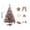 D, variant on 23.62inch/1.97ft Flocked Christmas Tree, Artificial Prelit Christmas Tree with Lights, Snow Flocked Christmas Tree with LED Lights, Artificial Lighted Christmas Tree for Xmas Home Party