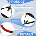 thumbnail image 3 of BESTSKY 5Pcs Stretch Bands for Exercise,0.2"*0.35"*46.46" Structure Solid Stretch Out Strap,1.21Lb Tpe Resistance Bands,Red, 3 of 7