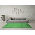 thumbnail image 3 of Ahgly Company Indoor Square Oriental Emerald Green Industrial Area Rugs, 8' Square, 3 of 4