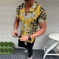 thumbnail image 2 of Camisas casuales de manga corta de moda de verano para hombres Pompotops  oipoqjl48787, 2 of 7