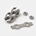 thumbnail image 4 of 12 Pieces Duplex Stainless Steel Clamps Double Stainless Steel Cable Clamps Rope Connector Clamp Duplex Cable Clamp M2 Clamp Cable Clamp For 1.5mm Met cable clamp, 4 of 5