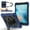 Navyblue+Black, variant on ELEHOLD Rugged Hybrid Case For iPad 6th Generation, with Built-in Kickstand 360° Rotating Handstrap Crossbody Shoulder Strap Shockproof Heavy Duty Case, Black+Mint