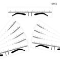 thumbnail image 3 of 10 Pcs Règle Étroite pour Sourcils, Règle de Microblading pour Pochoir de Sourcils, Gabarit de Sourcils Jetable, Autocollant de Règle pour Sourcils, Kit de Forme de Sourcils pour Fournitures de Microblading, Outils de Maquillage de 3 Minutes pour Sourcils, 3 of 8