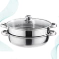 thumbnail image 3 of Stainless Steel Set Induction Steamer Pot Stainless Steel Steamer Cooker Pot Seafood Steam Pot, 3 of 3