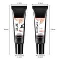 thumbnail image 3 of Uv Nail Glue,Gel X Nail Glue,Solid Nail Glue,For Nail Tips,Clear Press On Nails, Wide-Nozzle No-Run, Fake Nails Adhesive Firm Solid Nail Glue Manicure, 3 of 9