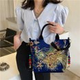thumbnail image 1 of Bolsa Mujeres étnicas Peafowl Bordado Messenger Bag Canvas Bead Bolsos (A Azul) JShteea Para Estrenar, 1 of 7