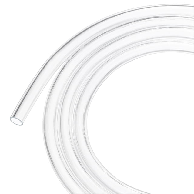 Tubería de plástico transparente, 0.24 pulgadas (6 mm) ID 0.32 pulgadas (8 mm) OD, tubo de 10 pies (3.0 m) de longitud, tubería de vinilo para jardín