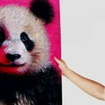 thumbnail image 3 of Panda  Bathroom Decor Set , multi size Colorful Luxurious Graphic Print Polyester Fabric Fashion Bathroom Decor Sets with Hooks  100％聚酯纤维 shower curtain for bathroom decoration, 3 of 7