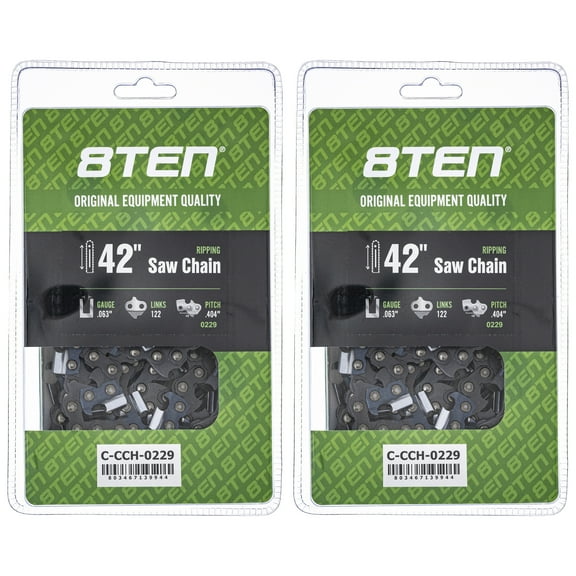 Ripping Chainsaw Chain 42 inch .063 .404 122DL for Stihl 051 075 076 088 2 Pack 810-CCC2441H