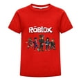 thumbnail image 1 of Playera Infantil de Roblox para Niño, Camiseta de Algodón con Personajes del Juego, Estilo Gamer Casual, Verano, Manga Corta, Ropa Cómoda para Regalo de Cumpleaños, 1 of 4