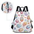 thumbnail image 5 of FORMRS Women's Travel Backpack Purse Anti-Theft Hidden Pockets Casual Shoulder Bag, Pastel Easter Pattern, 5 of 7