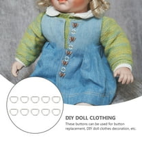 Toyvian 100Pcs Round Cloth Button Mini Design Silver Alloy Clothing Fasteners Craft Projects