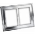 thumbnail image 2 of Vera Wang by Wedgwood Grosgrain 5-Inch by 7-Inch Double Frame, 2 of 5