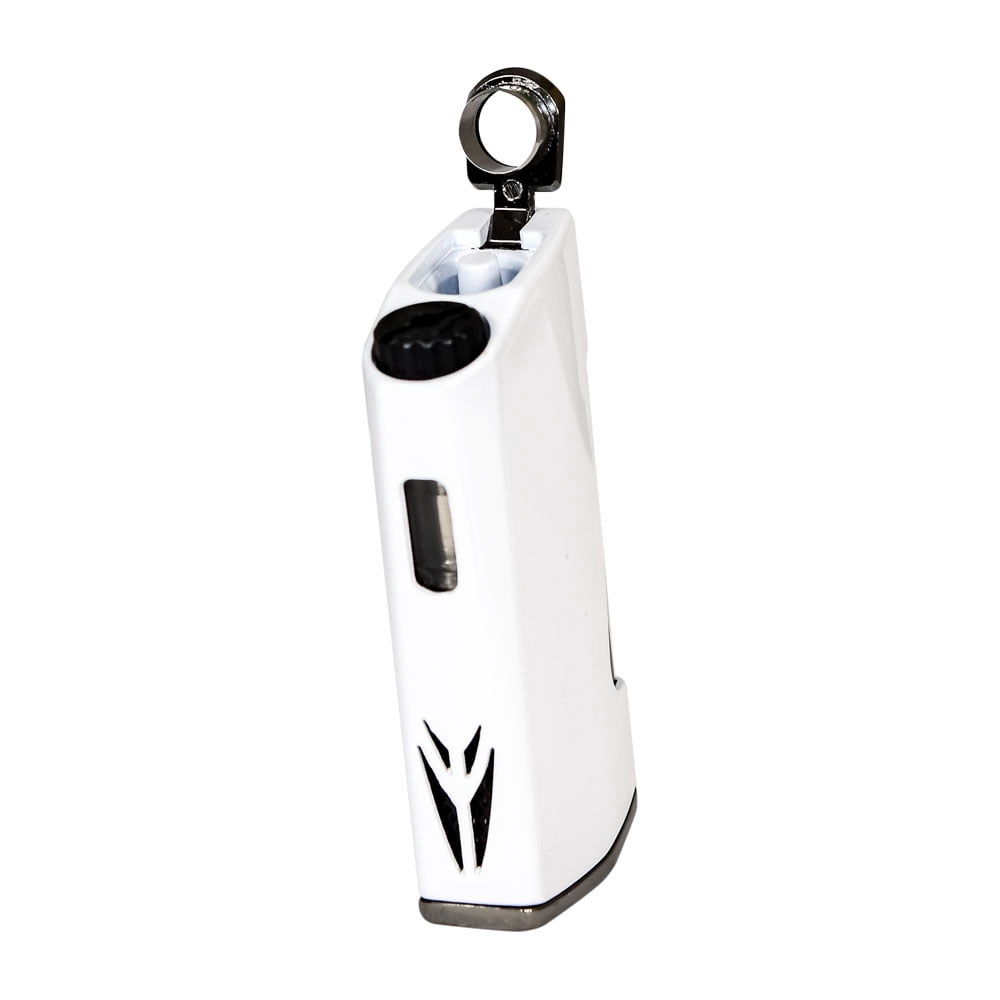 Lotus Chroma Dual Torch Lighter with Punch Cutter - White