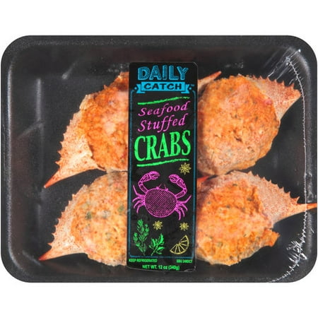 Daily Catch Seafood Stuffed Crabs, 4 ct, 12 oz - Walmart.com