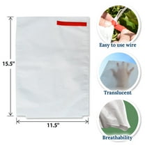 SUNRISEUMBRELLA 100pcs Garden Plant Fruit Protect Drawstring non-wove Bag Anti Insect Bird Netti