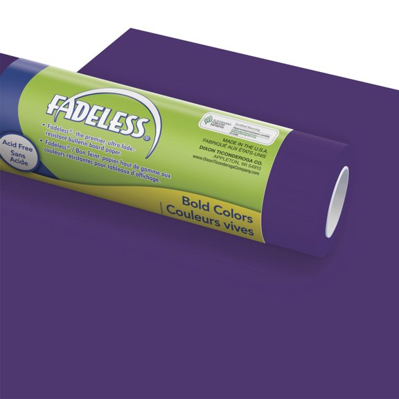 Fadeless Paper Roll, Deep Purple, 48 Inches x 50 Feet