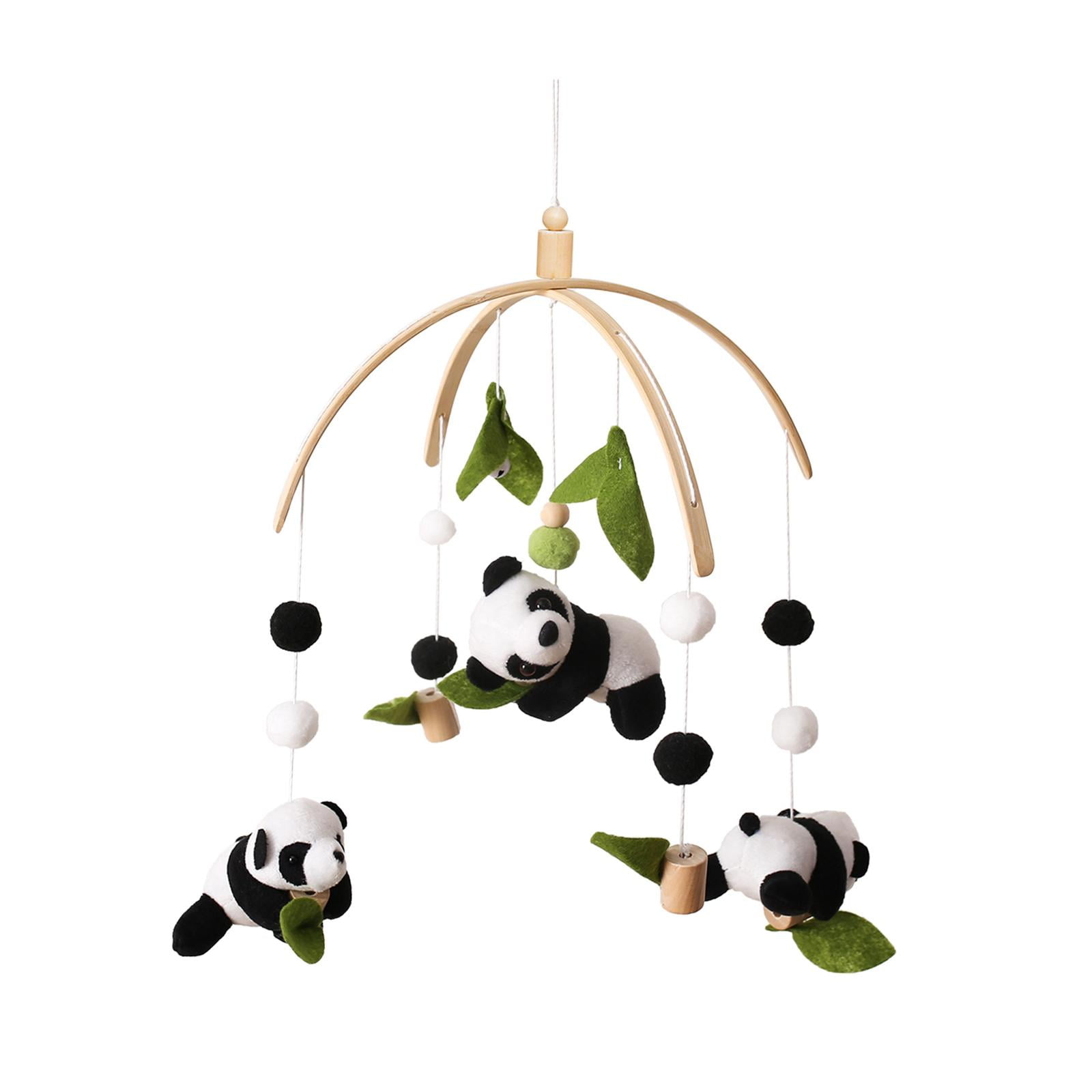 Rushawy Baby Crib Mobile Activity Toy Cartoon Bamboo Leaf Baby Crib Hanging Rattles Toys