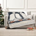 thumbnail image 7 of Yayeee Throw Blanket for Couch Soft Warm 50" x 60" Sofa Chair Bed Decoration, Cute Puffin, 7 of 7