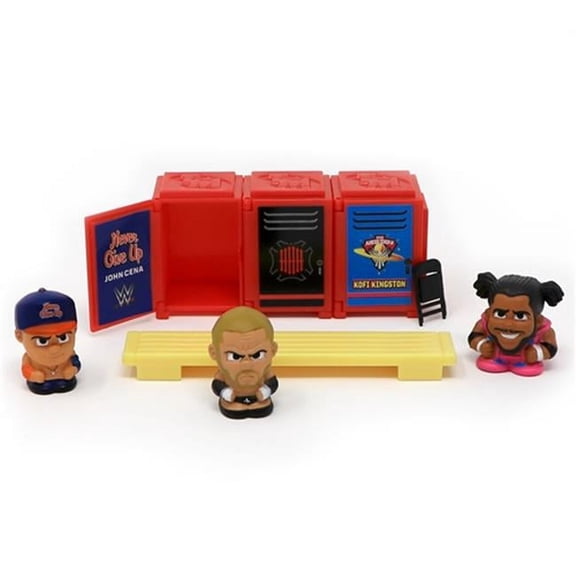 WWE Wrestling TeenyMates Locker Room Set Accessory Pack