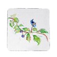 thumbnail image 1 of Betsy Drake CT1072 Bird & Blackberries Coaster - Set of 4, 1 of 1