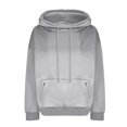 thumbnail image 4 of EDFBUYKRS Female Long Sleeve Hoodie 2026 Fall Women's Cowl Neck Pullover Hoodie Long Sleeve Solid Color Drawstring Sweatshirt Top with Convenient Pocket S, 4 of 6