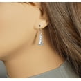 thumbnail image 2 of Small Sterling Silver Lighthouse Earrings, Hypoallergenic Platinum Ear Wires, Gift for Her, 2 of 4