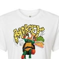 thumbnail image 3 of Teenage Mutant Ninja Turtles: Mutant Mayhem - Michelangelo AKA Mikey - Pizza Rules - Juniors Cropped Cotton Blend T-Shirt, 3 of 5