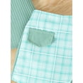 thumbnail image 6 of Mevireiy Baby Girls Two Piece Outfits Ribbed Knit Ruffle Tank Tops Plaid Skirt Shorts, 6 of 7